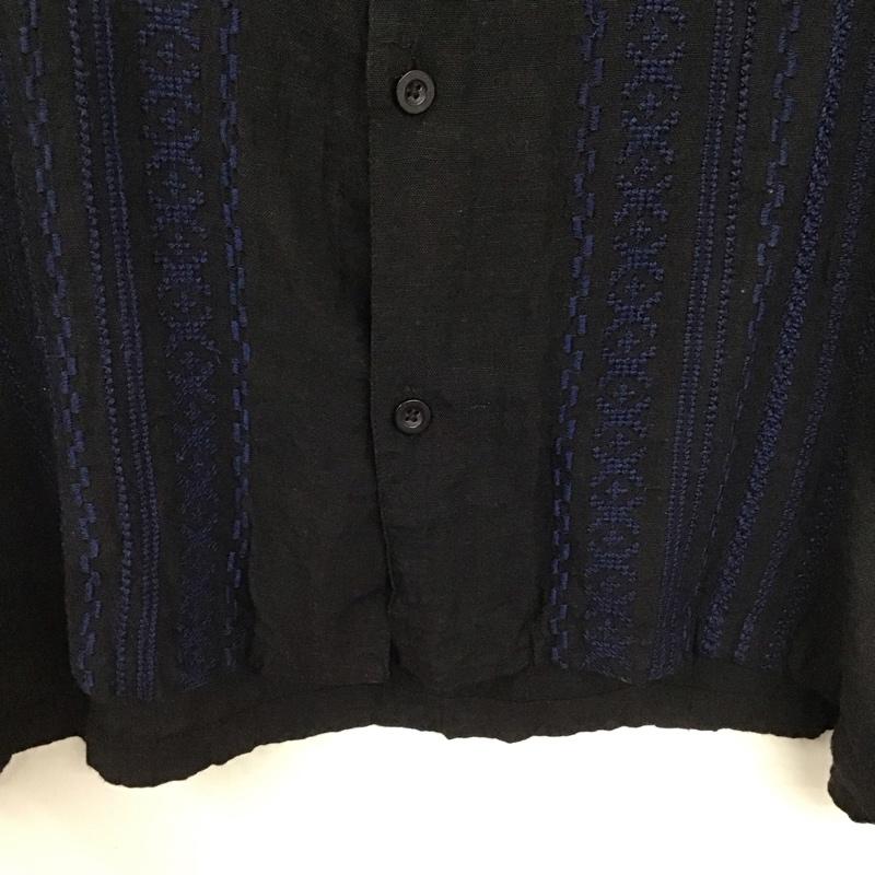 フリークスストア FREAK S STORE シャツ、ブラウス 半袖 半袖シャツ 刺繍シャツ カラーシャツ M 刺繍 黒 / ブラック /  メンズ USED 古着 中古 10132799