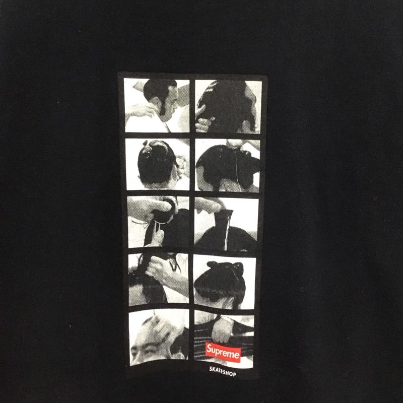 シュプリーム Supreme Tシャツ 半袖 2016年秋冬 相撲フォトクルーネックTシャツ S プリント 黒 / ブラック /  メンズ USED 古着 中古 10149187