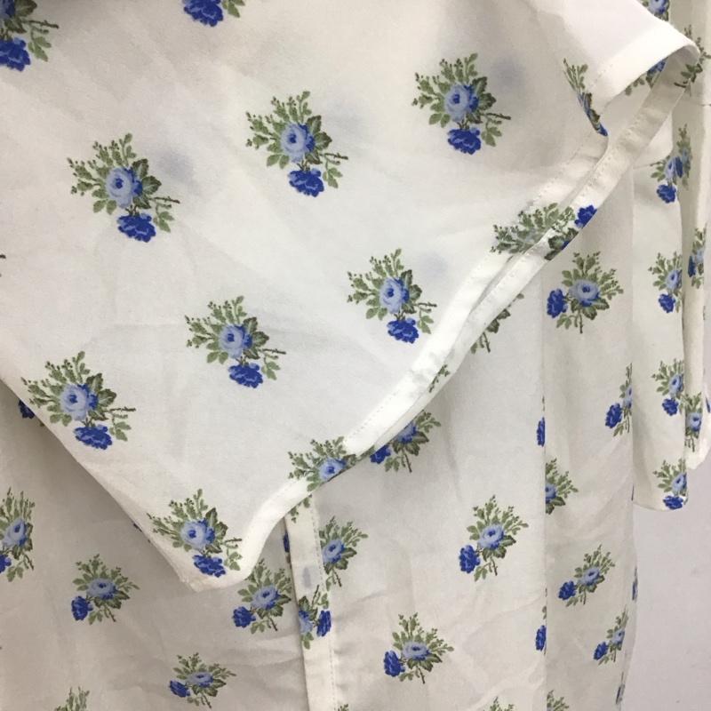 ロペピクニック ROPE  PICNIC ワンピース ロングスカート 9分袖 38 花柄 白 / ホワイト /  レディース USED 古着 中古 10117374