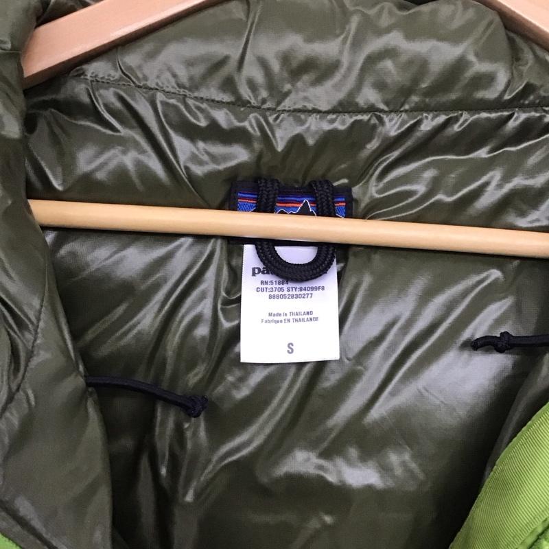 パタゴニア patagonia ジャケット、上着 ジャンパー、ブルゾン 84099f8 ダスパーカー ジップアップダウンジャケット S ロゴ、文字 薄緑 / ライトグリーン /  メンズ USED 古着 中古 10147363