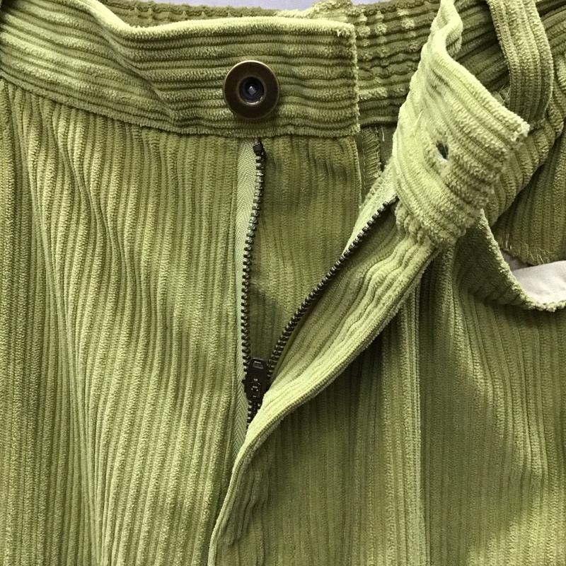 エヘカソポ ehka sopo パンツ スラックス コーデュロイパンツ FREE 無地 薄緑 / ライトグリーン /  レディース USED 古着 中古 10123451
