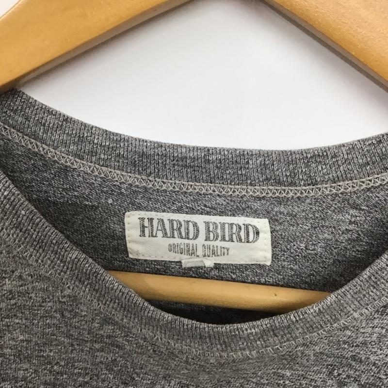 ハードバード HARD BIRD Tシャツ 半袖 半袖カットソー プリントTシャツ クルーネックカットソー 38 ロゴ、文字 灰 / グレー /  メンズ USED 古着 中古 10125973