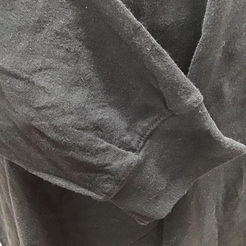 ザノースフェイス THE NORTH FACE Tシャツ 長袖 XL ロゴ、文字 黒 / ブラック /  メンズ USED 古着 中古 10111830