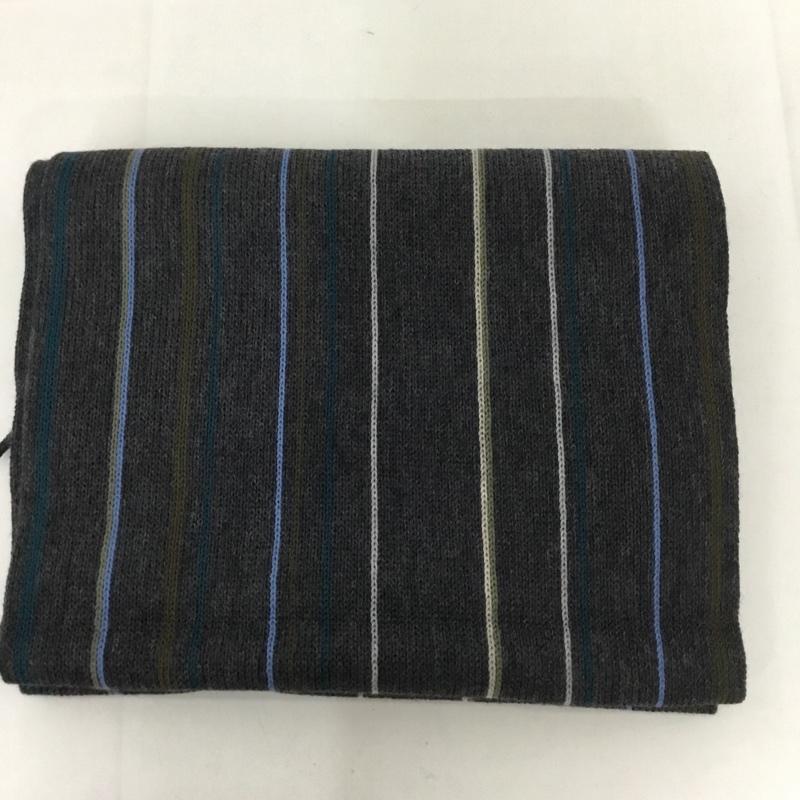 ダッパーズ DAPPER S マフラー マフラー フリンジ ストライプ 灰 / グレー /  メンズ USED 古着 中古 10128232