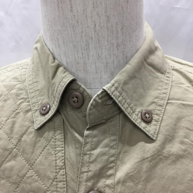 エディーバウアー Eddie Bauer シャツ、ブラウス 半袖 タグ付き ミリタリー S ロゴ、文字 ベージュ / ベージュ /  メンズ USED 古着 中古 10112871