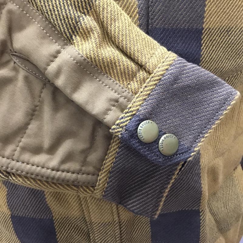 エディーバウアー Eddie Bauer ジャケット、上着 ジャンパー、ブルゾン M 無地 X チェック 茶 / ブラウン /  メンズ USED 古着 中古 10111848