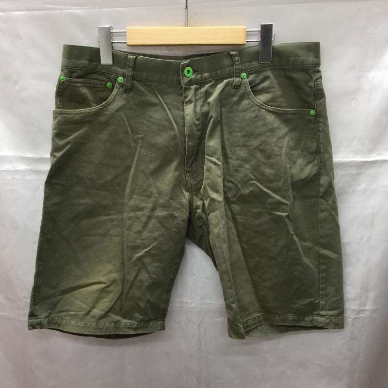 ステューシー STUSSY パンツ ショートパンツ ハーフパンツ ショートパンツ カジュアルパンツ 34 ロゴ、文字 カーキ / カーキ /  メンズ USED 古着 中古 10109356
