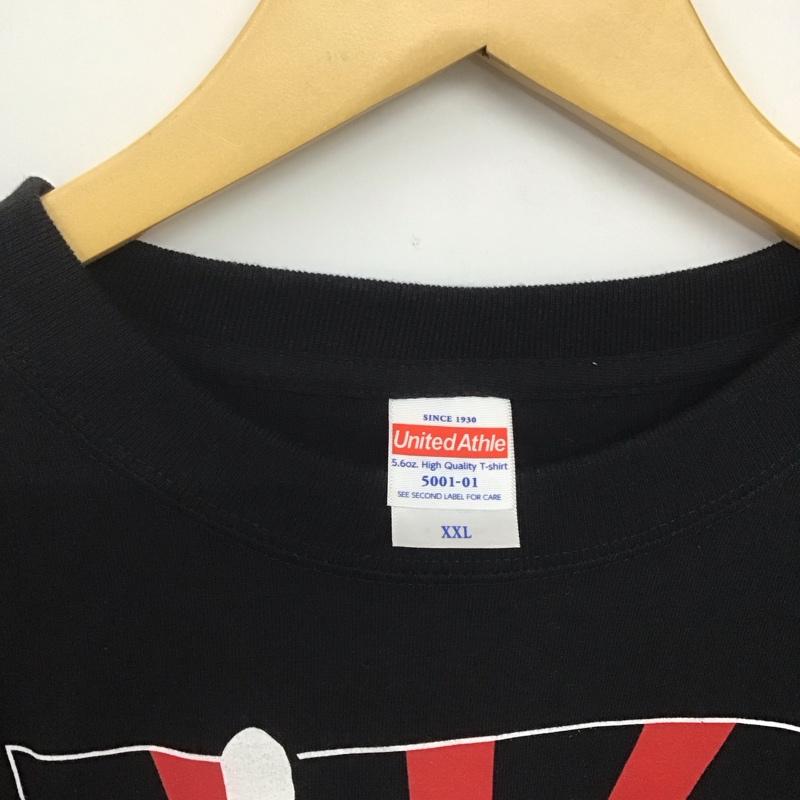 古着 USED Tシャツ 半袖 半袖カットソー プリントTシャツ クルーネックカットソー バンドTシャツ XXL プリント 黒 / ブラック /  メンズ USED 古着 中古 10145723