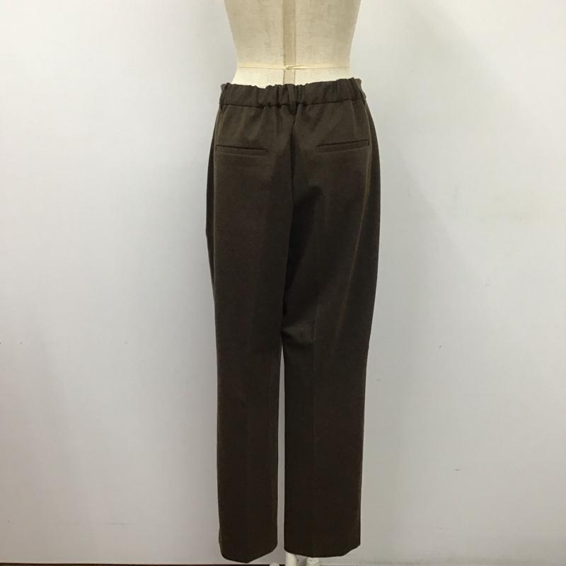 アデイインザライフ ユナイテッドアローズ A day in the life UNITED ARROWS パンツ スラックス 6414-699-0182 ジャージー イージーテーパードパンツ 無地 茶 / ブラウン /  レディース USED 古着 中古 10112996