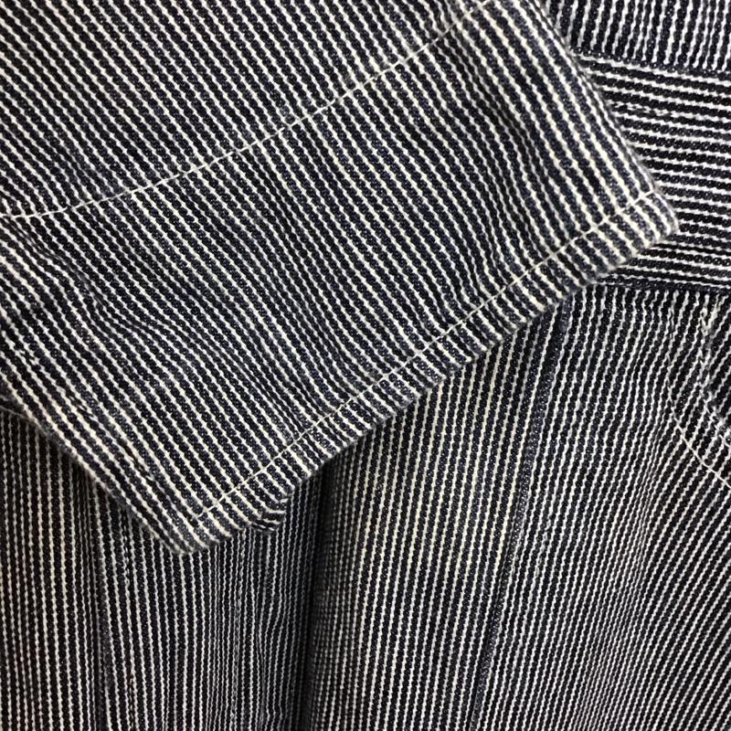 グレースエンジニアーズ GRACE ENGINEER S ワンピース・ドレス・オールインワン ワンピース・ドレス・オールインワン オールインワン つなぎ ワークパンツ カジュアルパンツ 長袖 ヒッコリー ストライプ 白 / ホワイト / X 紺 / ネイビー /  メンズ USED 古着 中古 10109120