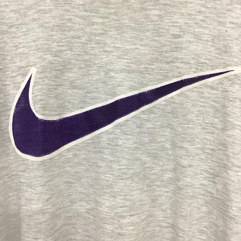 ナイキ NIKE Tシャツ 半袖 半袖カットソー プリントTシャツ クルーネックカットソー 90S スポーツウェア M ロゴ、文字 灰 / グレー /  メンズ USED 古着 中古 10135628