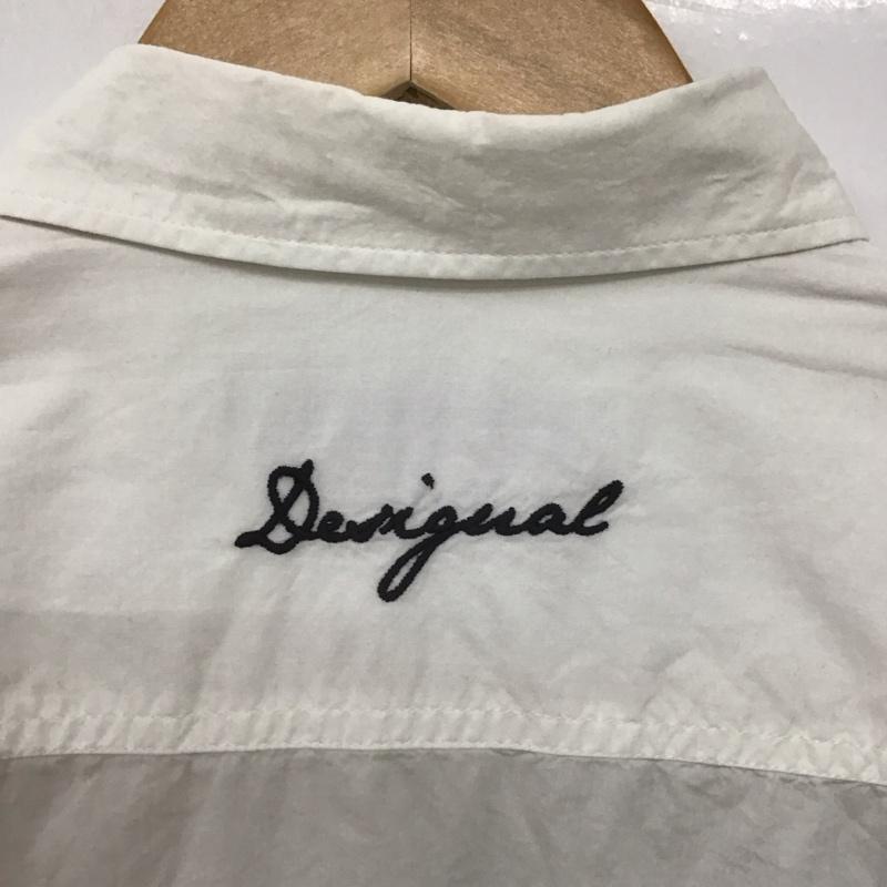 デシグアル Desigual シャツ、ブラウス 長袖 長袖シャツ プリントシャツ カラーシャツ S プリント 白 / ホワイト /  メンズ USED 古着 中古 10147979