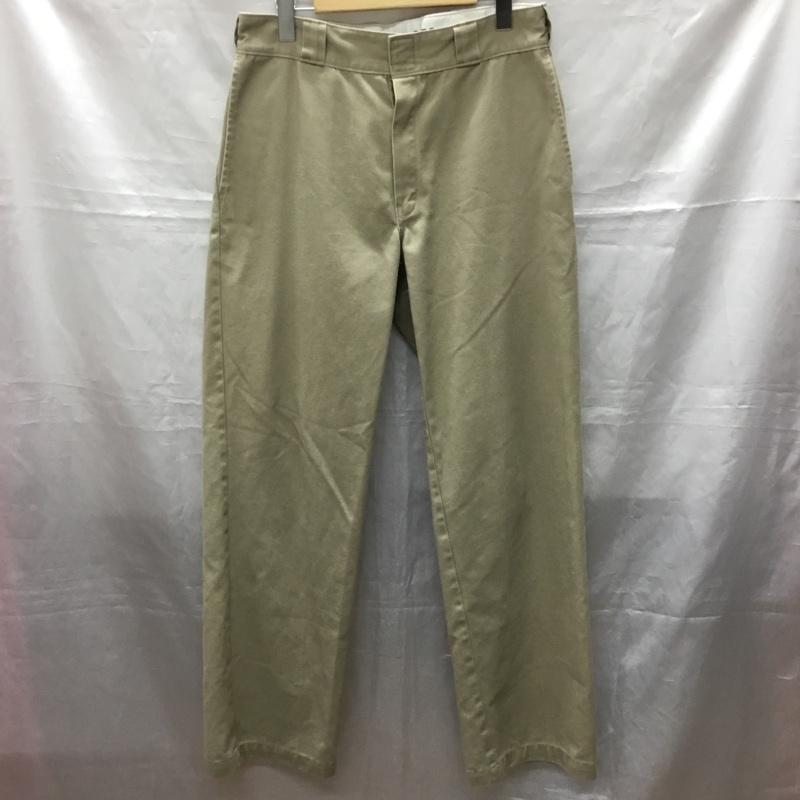 ディッキーズ Dickies パンツ ワークパンツ、ペインターパンツ 874 original fit ワークパンツ チノパン 32 ロゴ、文字 ベージュ / ベージュ /  メンズ USED 古着 中古 10116085