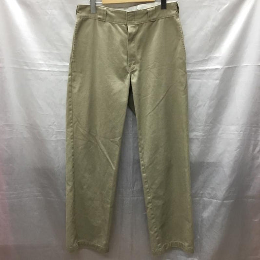 ディッキーズ Dickies パンツ ワークパンツ、ペインターパンツ 874 original fit ワークパンツ チノパン 32 ロゴ、文字 ベージュ / ベージュ /  メンズ USED 古着 中古 10116085