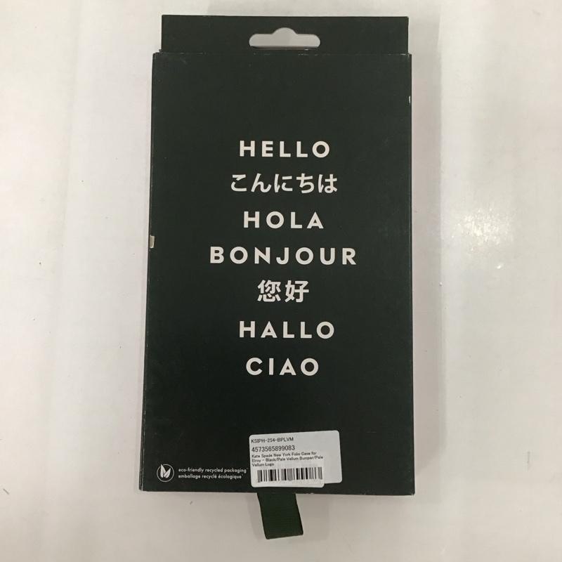 ケイトスペード Kate Spade ファッション小物 ファッション小物 KSIPH-254-BPLVM iPhone14 iPhoneケース 手帳型 Folio Case ロゴ、文字 黒 / ブラック /  レディース USED 古着 中古 10123258