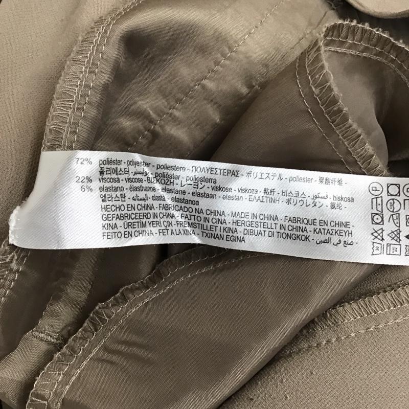 ザラ ZARA パンツ スラックス スラックス ワイドパンツ センタータックパンツ M 無地 ベージュ / ベージュ /  レディース USED 古着 中古 10118516