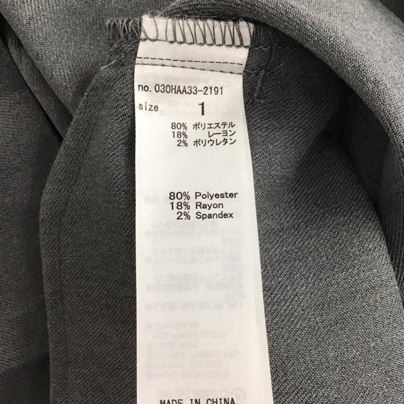 スライ SLY ワンピース ミニスカート 030HAA33-2191 TAILORED PLEATS S／OP 1 無地 灰 / グレー /  レディース USED 古着 中古 10140362