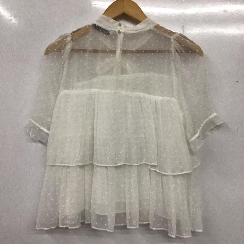 ザラ ZARA シャツ、ブラウス 半袖 S 無地 白 / ホワイト /  レディース USED 古着 中古 10133314