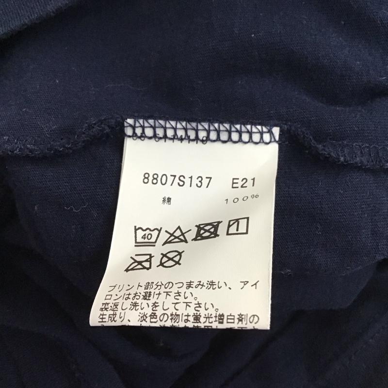 アニエスベーオム AGNESB.HOMME Tシャツ 半袖 8807S137 クルーネック 1 ロゴ、文字 紺 / ネイビー /  メンズ USED 古着 中古 10111565