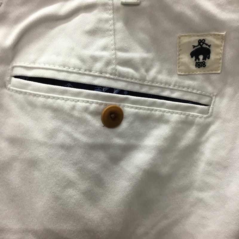 ブルックスブラザーズ BROOKS BROTHERS パンツ チノパン チノパン カジュアルパンツ ワイドパンツ ストレートパンツ 34 無地 白 / ホワイト /  メンズ USED 古着 中古 10114130