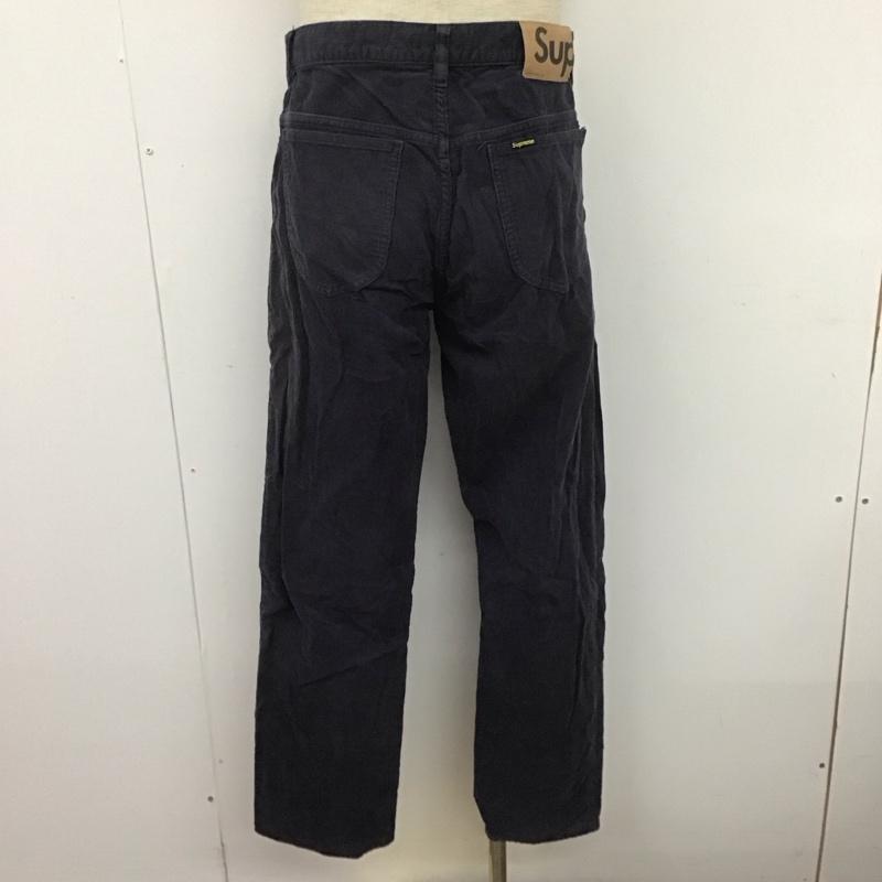 シュプリーム Supreme パンツ ワークパンツ、ペインターパンツ 17AW CorduroyWorkPant カジュアルパンツ ストレートパンツ 32インチ 無地 紺 / ネイビー /  メンズ USED 古着 中古 10106350