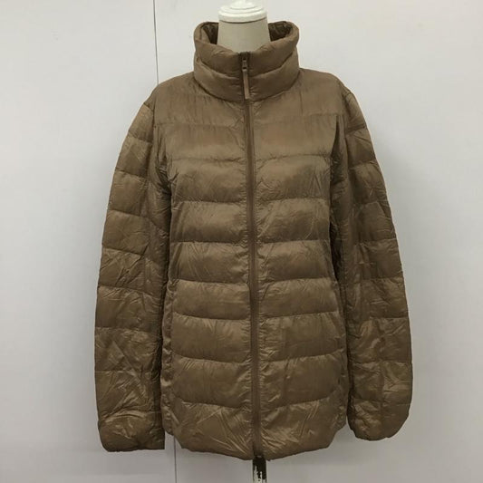 ユニクロ UNIQLO ジャケット、上着 ダウンジャケット 217-078826 ウルトラライトダウンジャケット L 無地 茶 / ブラウン /  レディース USED 古着 中古 10110885