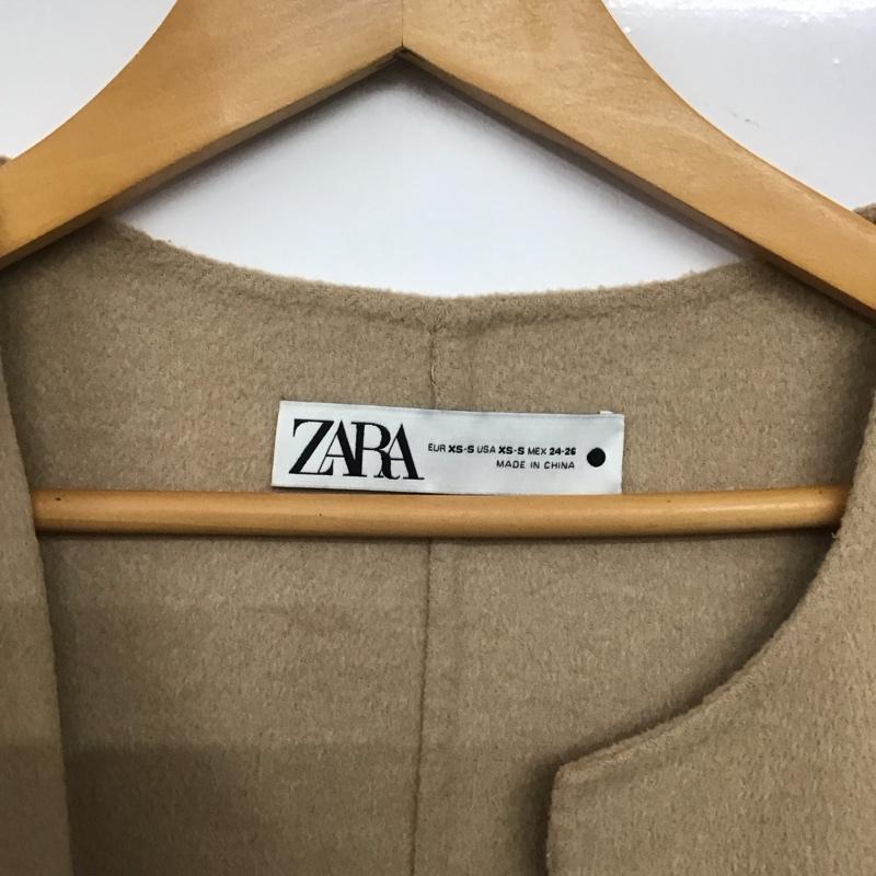 ザラ ZARA ベスト ベスト 7522 254 704 ロングベスト ロングジレ XS 無地 ベージュ / ベージュ /  レディース USED 古着 中古 10142232