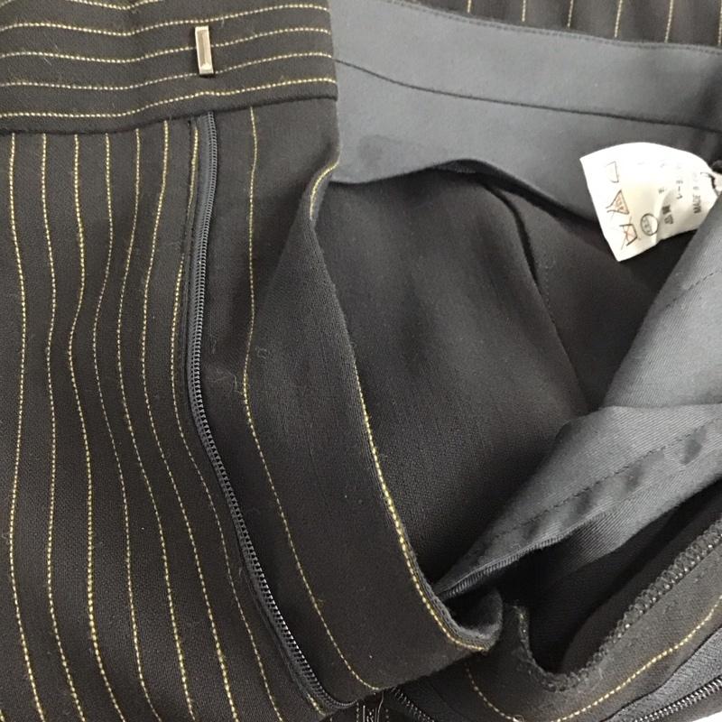 ジャンポールゴルチエ Jean Paul Gaultier パンツ スラックス スラックスパンツ ワイドパンツ センタータックパンツ ストレッチパンツ 48 ストライプ 黒 / ブラック /  メンズ USED 古着 中古 10142429