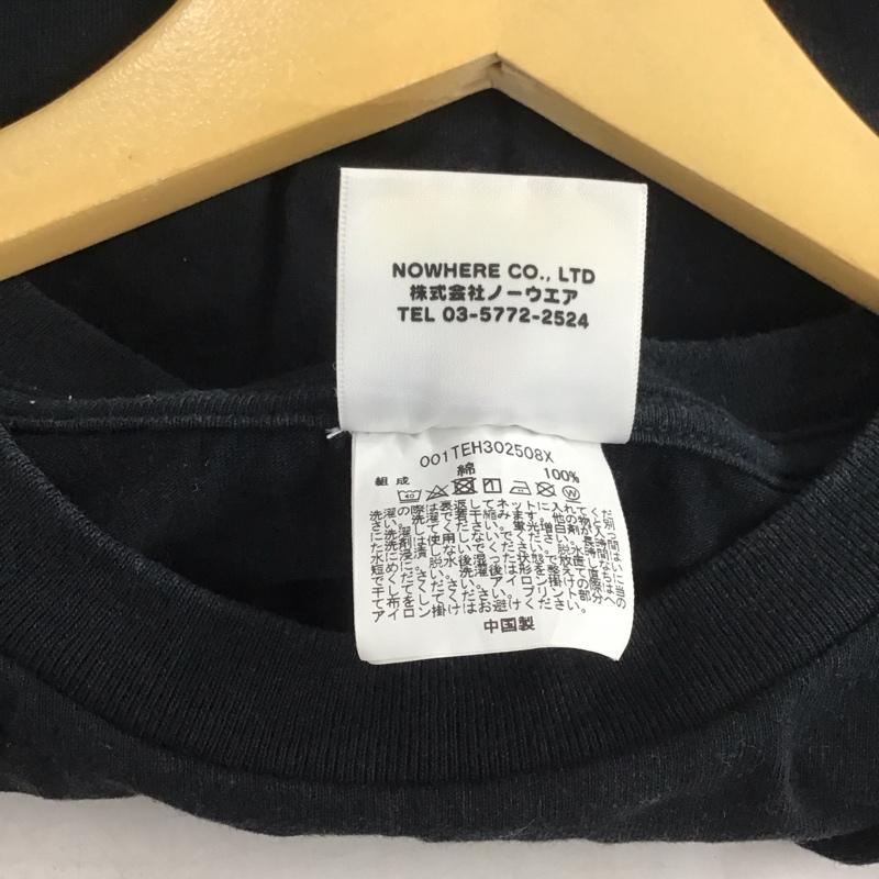 アベイシングエイプ A BATHING APE Tシャツ 半袖 001TEH302508X クルーネック S ロゴ、文字 黒 / ブラック / X 銀 / シルバー /  レディース USED 古着 中古 10139155
