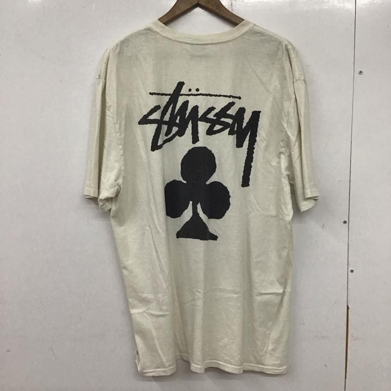 ステューシー STUSSY Tシャツ 半袖 XL プリント 白 / ホワイト /  メンズ USED 古着 中古 10135725