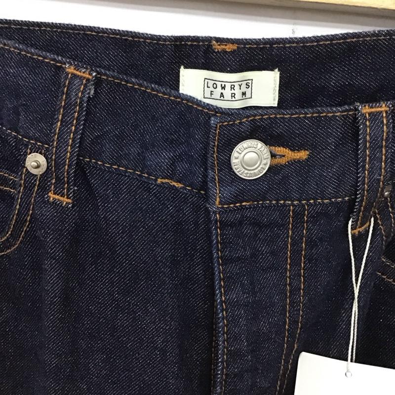 ローリーズファーム LOWRYS FARM パンツ デニム、ジーンズ フレアデニムパンツ L 無地 インディゴ / インディゴ /  レディース USED 古着 中古 10131070