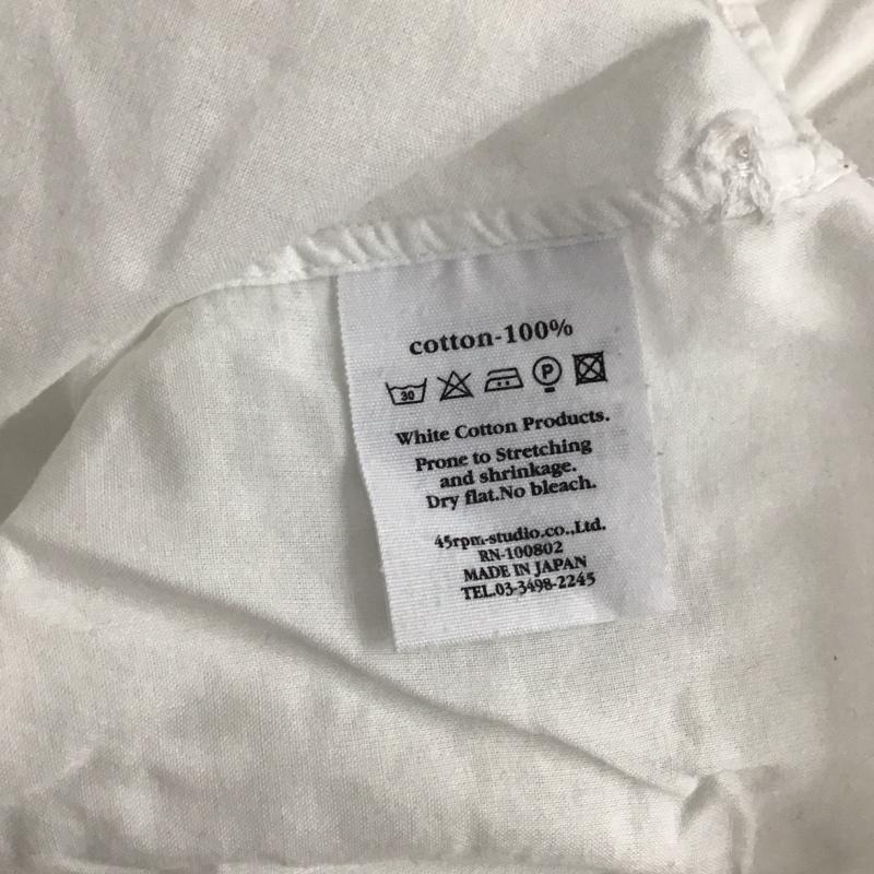 フォーティーファイブアールピーエム 45RPM シャツ、ブラウス 長袖 2 無地 白 / ホワイト /  レディース USED 古着 中古 10140793