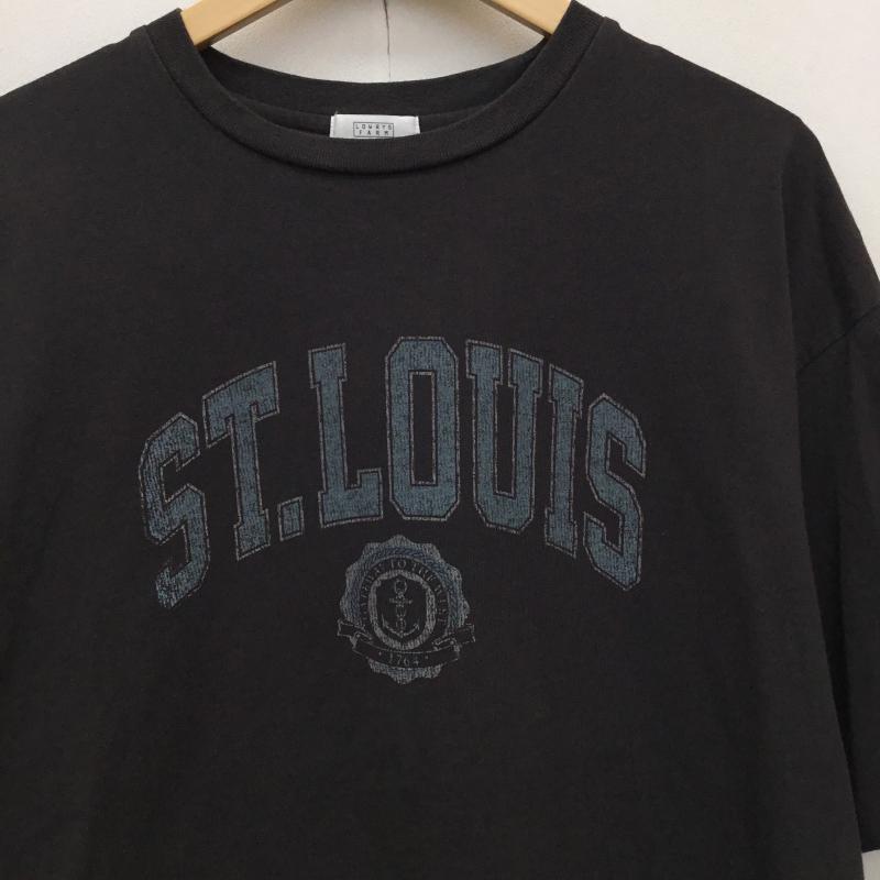 ローリーズファーム LOWRYS FARM Tシャツ 半袖 LF623082CF FREE ロゴ、文字 チャコールグレー / チャコールグレー /  レディース USED 古着 中古 10141337