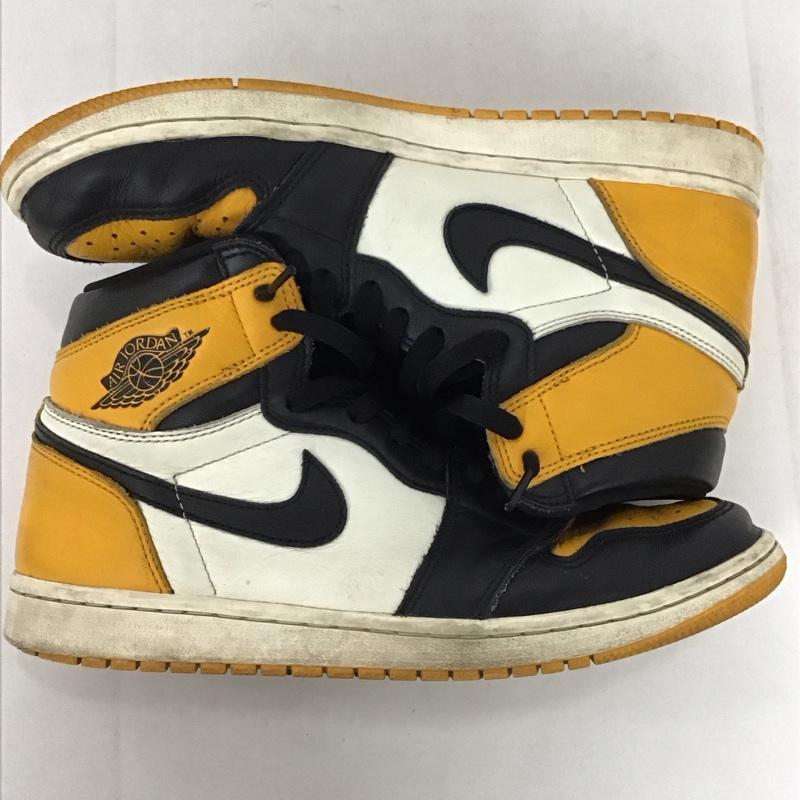 ナイキ NIKE スニーカー スニーカー 555088-711 AIR JORDAN 1 RETRO HIGH OG 27.5cm 箱有 27.5cm ロゴ、文字 黒 / ブラック / X 黄 / イエロー / X 白 / ホワイト /  メンズ USED 古着 中古 10135136