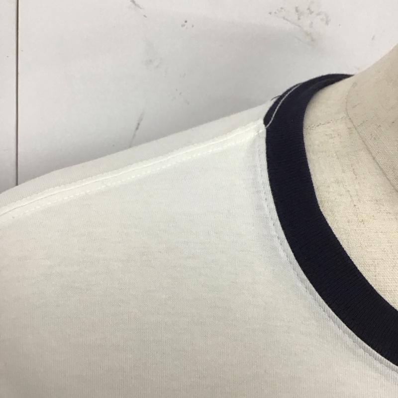 トミーヒルフィガー TOMMY HILFIGER Tシャツ 半袖 半袖カットソー プリントTシャツ クルーネックカットソー L ロゴ、文字 白 / ホワイト /  メンズ USED 古着 中古 10123775