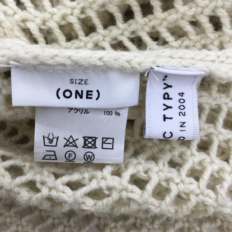 チャオパニックティピー CIAOPANIC TYPY カーディガン 長袖 FREE 無地 アイボリー / アイボリー /  レディース USED 古着 中古 10138260