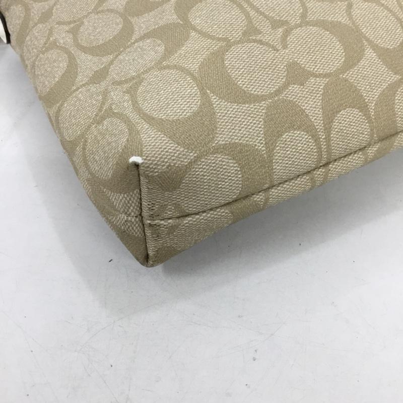 コーチ COACH ショルダーバッグ ショルダーバッグ F29210 シグネチャー柄 ロゴ、文字 ベージュ / ベージュ /  レディース USED 古着 中古 10149478
