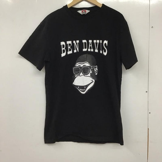 ベンデイビス BEN DAVIS Tシャツ 半袖 半袖カットソー プリントTシャツ クルーネックカットソー L プリント 黒 / ブラック /  メンズ USED 古着 中古 10133634