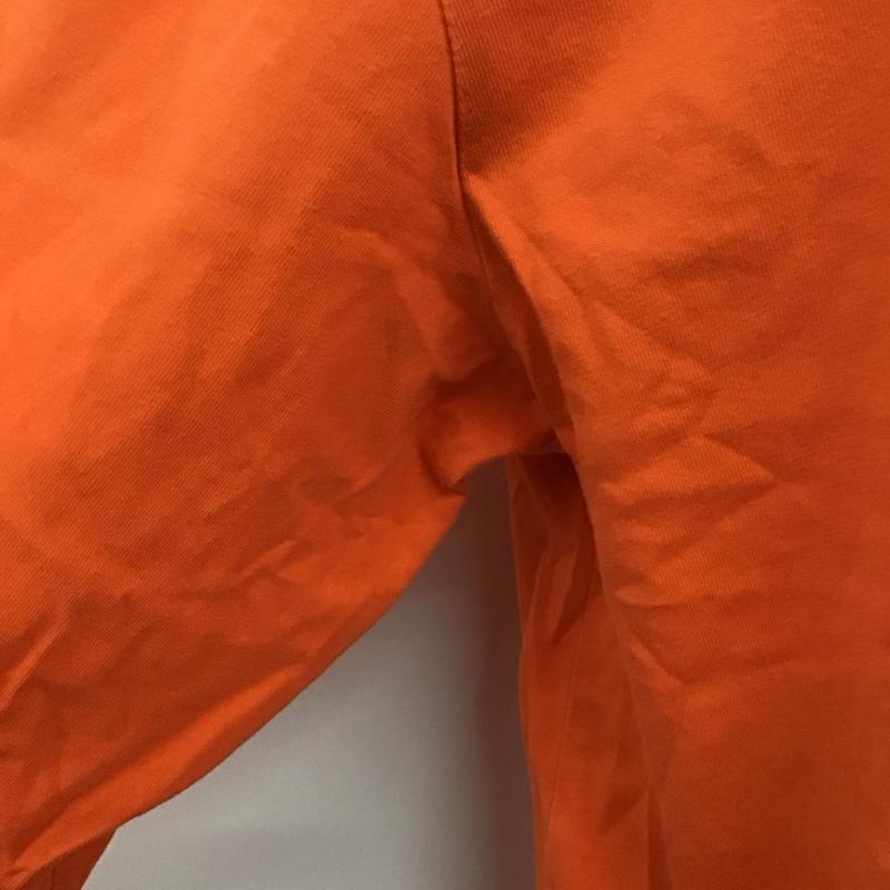 カーハート Carhartt カットソー 長袖 長袖カットソー クルーネックカットソー ロングスリーブカットソー プリントTシャツ XL ロゴ、文字 橙 / オレンジ /  メンズ USED 古着 中古 10112755