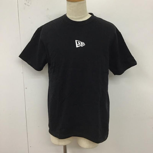 ニューエラ NEW ERA Tシャツ 半袖 半袖カットソー プリントTシャツ クルーネックカットソー XL ロゴ、文字 黒 / ブラック /  メンズ USED 古着 中古 10123705