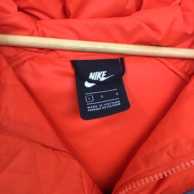 ナイキ NIKE ジャケット、上着 ジャケット、ブレザー bv4720-891 フィルダウンフーディジャケット ダウンジャケット L 無地 橙 / オレンジ /  メンズ USED 古着 中古 10129602