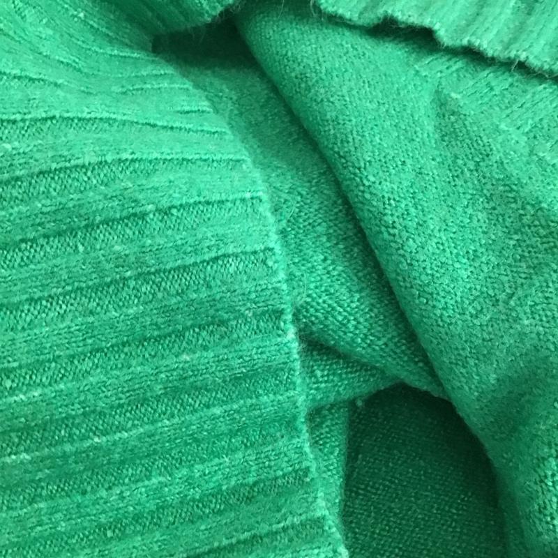 ジーナシス JEANASIS ニット、セーター 長袖 js063857mc 5Gカラーストレッチハイネックプルオーバー FREE 無地 緑 / グリーン /  レディース USED 古着 中古 10142739