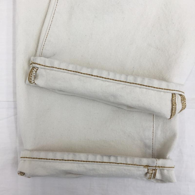 ステューシー STUSSY パンツ デニム、ジーンズ 32インチ ワンポイント オフホワイト / オフホワイト /  メンズ USED 古着 中古 10142317