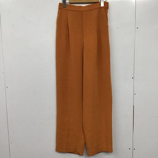 ビューティアンドユースユナイテッドアローズ BEAUTY&YOUTH UNITED ARROWS パンツ スラックス 1614-299-5611 ダブルクロスタックワイドテーパードパンツ L 無地 橙 / オレンジ /  レディース USED 古着 中古 10137290