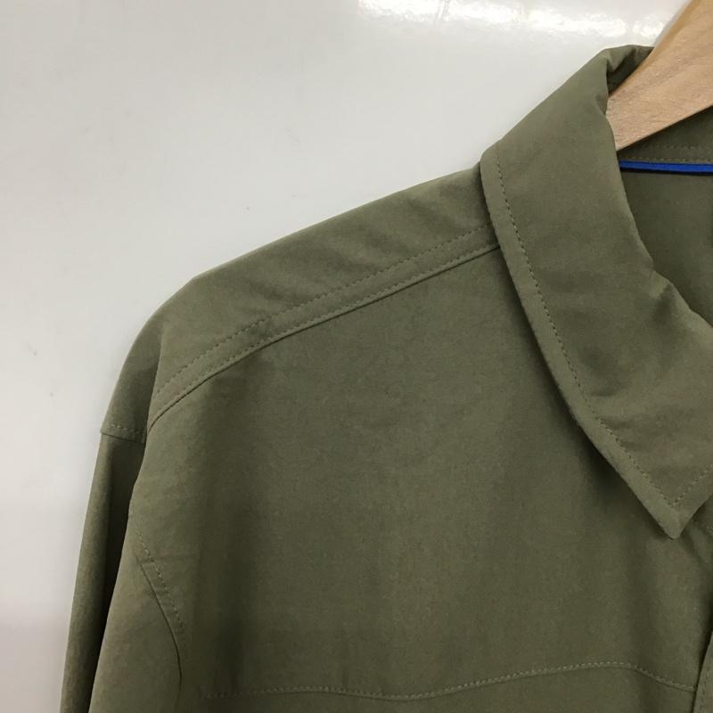 パタゴニア patagonia シャツ、ブラウス 長袖 41825 SelfGuidedSunShirt 長袖シャツ L 無地 カーキ / カーキ /  メンズ USED 古着 中古 10138117