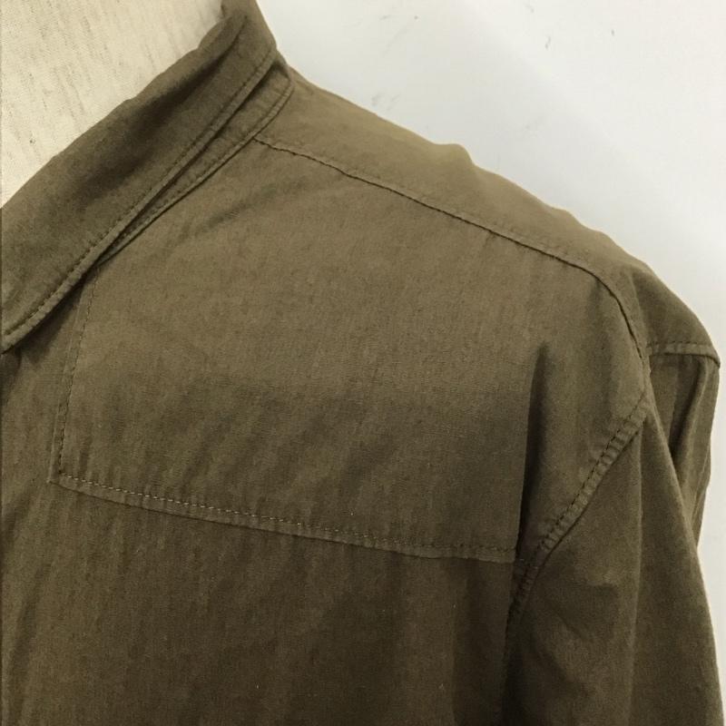 スタンプド STAMPD シャツ、ブラウス 長袖 L 無地 茶 / ブラウン /  メンズ USED 古着 中古 10108061