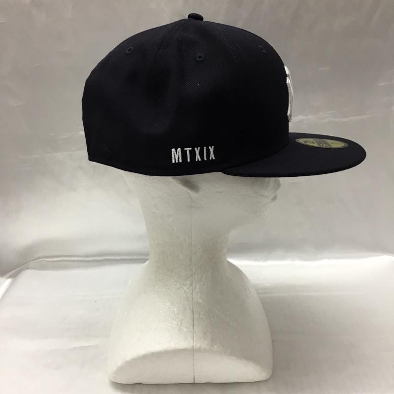 ニューエラ NEW ERA 帽子 キャップ MTXIX NY 59.6cm ロゴ、文字 紺 / ネイビー /  メンズ USED 古着 中古 10109194