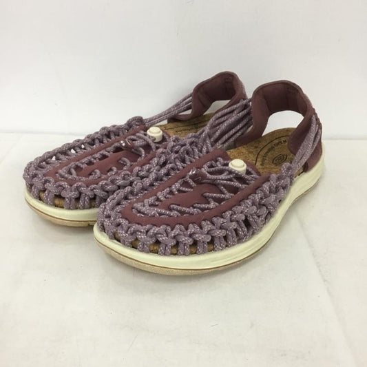 キーン KEEN サンダル サンダル 1028687 UNEEK 2 HARVEST アウトドアシューズ 25cm 25.0cm ロゴ、文字 紫 / パープル /  レディース USED 古着 中古 10138480