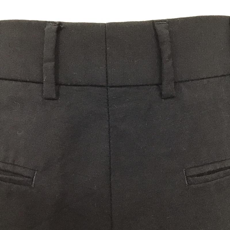 グッチ GUCCI パンツ スラックス 金ボタン ウール混 46 無地 黒 / ブラック /  メンズ USED 古着 中古 10119674