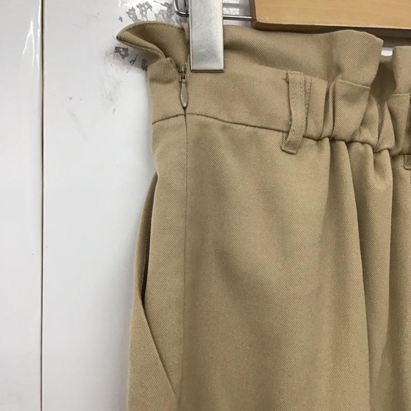 ナチュラルビューティーベーシック NATURAL BEAUTY BASIC ボトムス ボトムス 017-8130070 ワイドパンツ S 無地 ベージュ / ベージュ /  レディース USED 古着 中古 10129135